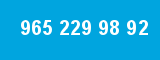 965 229 98 92 965 229 98 92